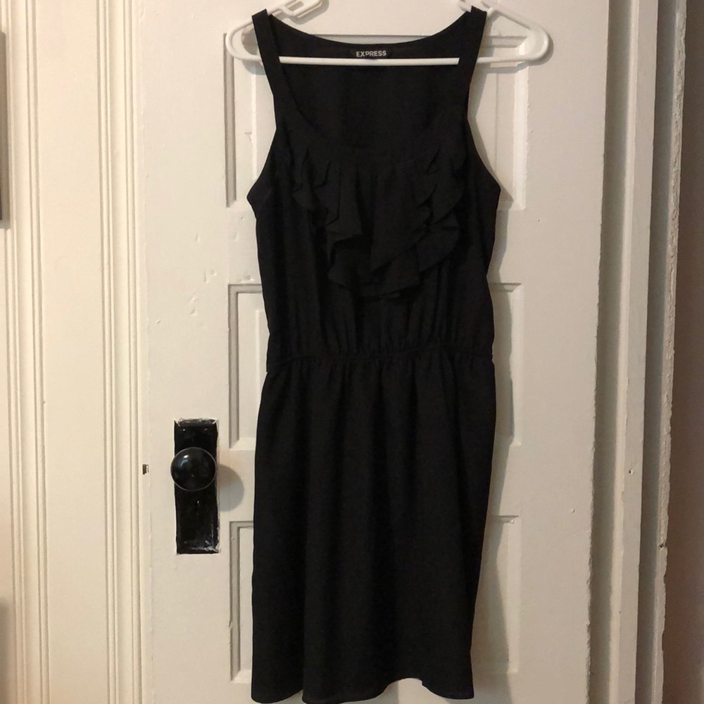 Express black mini dress S
